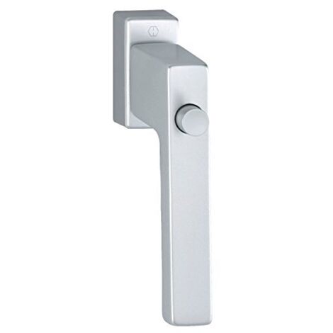 HOPPE 3937456 Maniglia per Finestra Toulon – Pulsante di Blocco, con VK, Argento elox