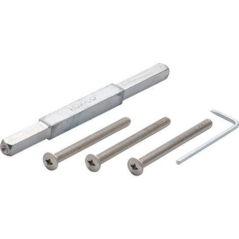 HOPPE® Befestigungsset für Schutz-Türgriffgarnituren ES1 (Griff/Griff), VK 8/10/8 mm, Stiftlänge , Türdrücker, Haustür