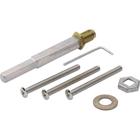 HOPPE® Befestigungsset für Schutz-Wechselgarnituren ES1 (Knopf/Griff), VK 10/8 mm, Stiftlänge , Türdrücker, Haustür