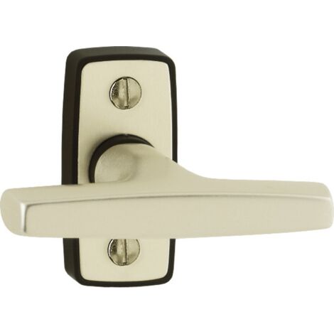 HOPPE DF-Fenstergriff Frankfurt 97/1 mit eckiger Rosette, VK7 DL-R F2 eloxiert