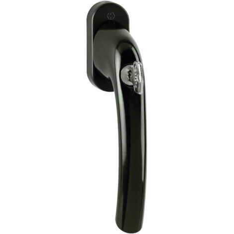 Hoppe DK-Fenstergriff, abschl, mit Druckzyl, VK7, ALU, 0710S/U26, Tôkyô, mit VKstift, F8707