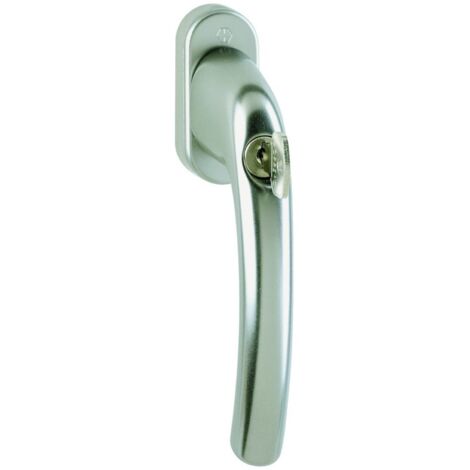 Hoppe DK-Fenstergriff, abschl, mit Druckzyl, VK7, ALU, 0710S/U26, Tôkyô, mit VKstift, verd.vers, F9