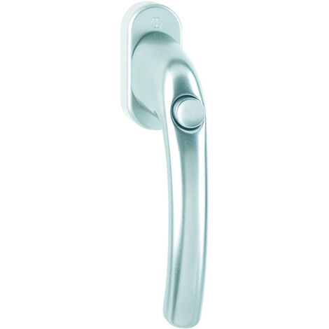 Hoppe DK-Fenstergriff, mit Druckk., VK7, ALU, 0710SV/U26, Tôkyô, mit VKstift, verd.verschr., F1