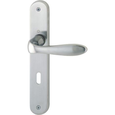 HOPPE® Drückergarnitur mit Langschild Genova M1535/265, Messing, 2803561