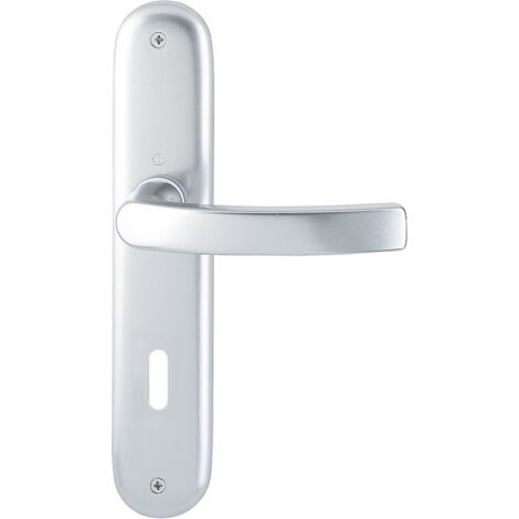 HOPPE® Drückergarnitur mit Langschild Luxembourg 199/273P, Aluminium, 2962019