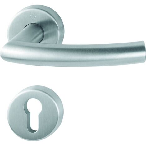 HOPPE® Drückergarnitur mit Rosetten Trondheim E1430/42H/42HKVS, Edelstahl, 10720466