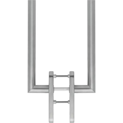 HOPPE Edelstahl-Hebe-Schiebe-Garnitur für Fenstertüren  Amsterdam  GRT/F69/10X128/PZ-69/75-80/180-KUGEL - 11622222