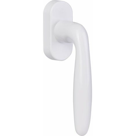 Hoppe Et Cie – Poignée de fenêtre Secustik VERONA blanche 7 x 32-42 mm – Fixation invisible – Pour oscillo-battant – Garantie 10 ans