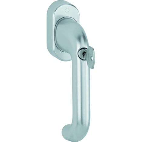 HOPPE® Fenstergriff abschließbar Paris 038/US9056 100NM, mit Schrauben, Aluminium, 12017875
