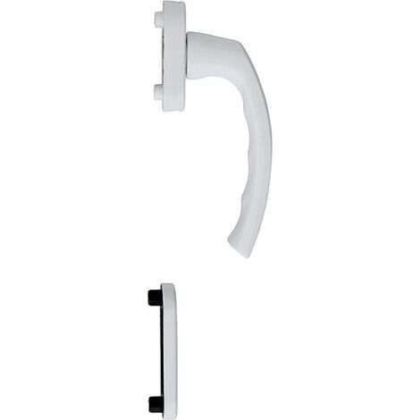 HOPPE® Fenstertürgriff-Halbgarnitur Luxembourg 099/U26/49PNS, innen, Aluminium, 11766748