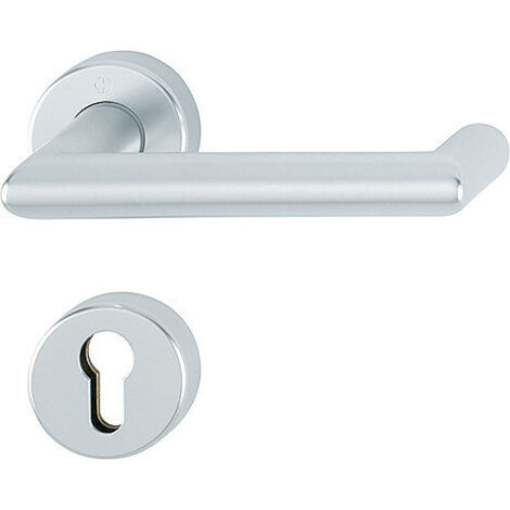 HOPPE® FH Drückergarnitur mit Rosetten Rotterdam FS-1401/42H/42HS, Aluminium, 10726534