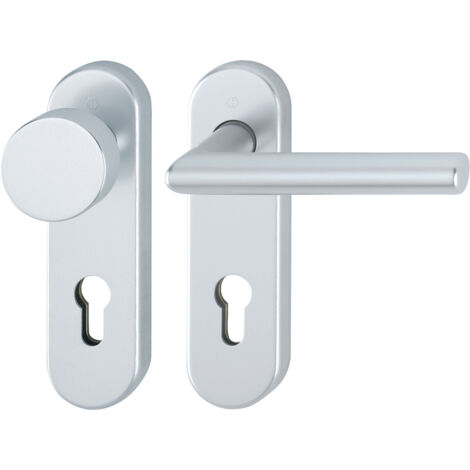 HOPPE® FH Wechselgarnitur mit Kurzschild Amsterdam FS-58/353KH/1400, Aluminium, 10725881