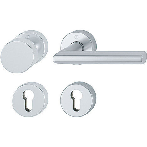 HOPPE® FH Wechselgarnitur mit Rosetten Amsterdam FS-58/42H/42HS/1400, Aluminium, 10726825