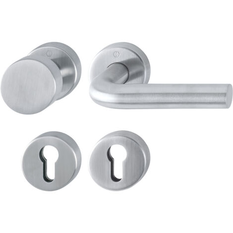 HOPPE® FH Wechselgarnitur mit Rosetten Bonn FS-E58/42H/42HS/150, Edelstahl, 10722285