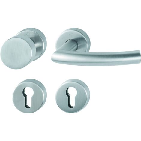 HOPPE® FH Wechselgarnitur mit Rosetten Trondheim FS-E58/42H/42HS/1430, Edelstahl, 10722470