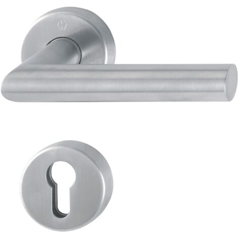 Hoppe FS-Garnitur Ams.FS-E1400/42H/42HS VA F69 D/D f.TS 40-65mm PZ DIN L/R