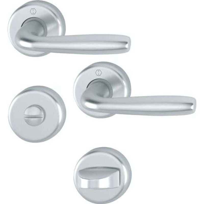 Hoppe - Grille de rosace Maribor 1766/17KV/17KVS alu.F1 rd.SK/OL din l/r d/d - 11929790