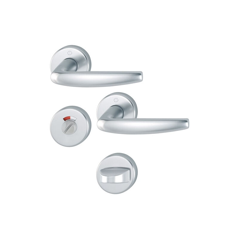 HOPPE Grille de rosace Atlanta 1530/42KV/42KVS Alu.F1 rd.SK/OL DIN L/R D/D - 2791301