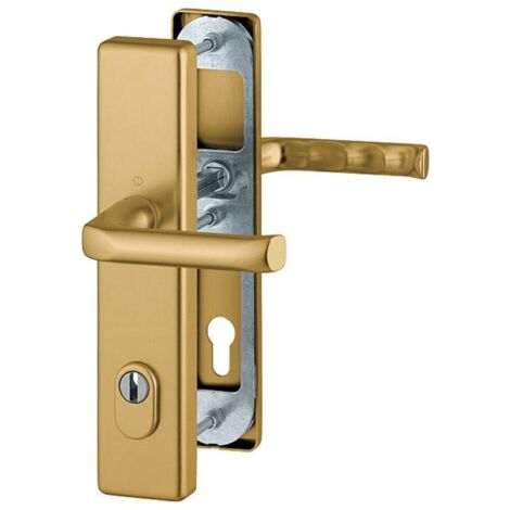 HOPPE HT-Schutz-Drückergarnitur Langschild,London 113/2222ZA/2210,PZ,E92 bronzefarbig