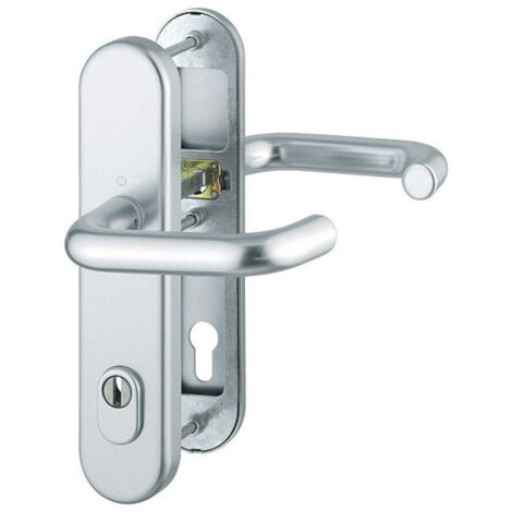 Hoppe Ht-Si-Drg, Langschild, Paris 138/3332ZA/3310, PZ gelocht, E92, Aluminium