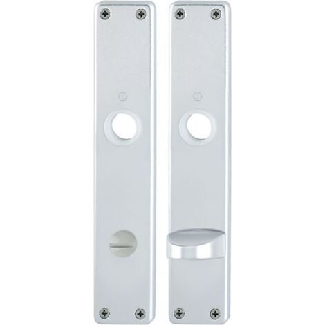 Hoppe Langschild-Paar 202SP F1/ naturf. F1 Bad SK/OL 78mm