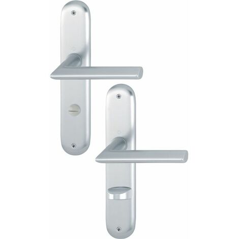 Hoppe Stockholm Edelstahl matt F69 Langschild E1140Z//273P Bad Garnitur WC