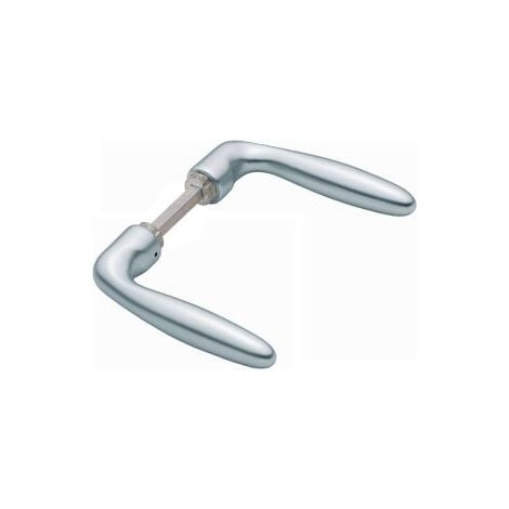 HOPPE Paire de béquilles de porte Verona 1510 Alu.F1 sans rosaces VK 8mm - 2799952