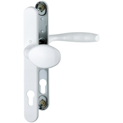 Hoppe Profiltür-Garnitur NY 76G/3346/1810 Alu.F9016 PZ f.TS 67-72mm