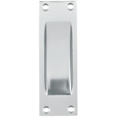 HOPPE Schiebetürmuschel 40 x 120 mm, Aluminium silber eloxiert