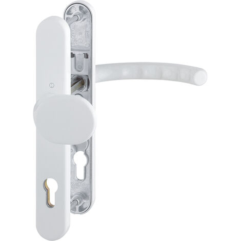 HOPPE® Schutz-Wechselgarnitur mit Schmalschild Luxembourg 86G/3358/3357N/1500, Aluminium, 2197880