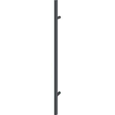 HOPPE Stangengriff E5011 -1000/700,  Edelstahl schwarz matt, Ausführung: gerade, Stossgriff für Haustür