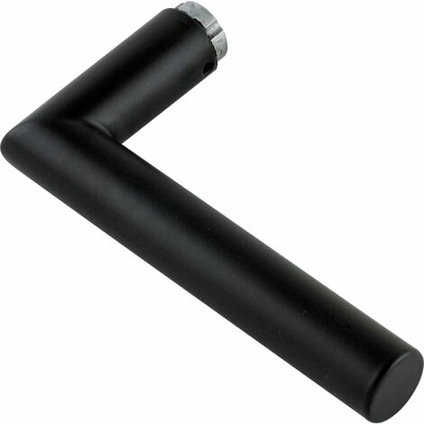 Hoppe Türgriff Amsterdam Drückerlochteil Schnellstift, Edelstahl schwarz matt