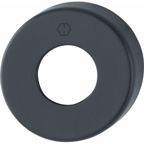 Hoppe Türgriff Rosette rund - Abdeckrosette 52x52x10mm, Aluminium schwarz matt