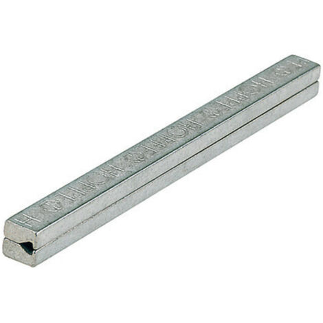 Hoppe Vierkant-Profilstift 10x120 mm, geteilt, verzinkt