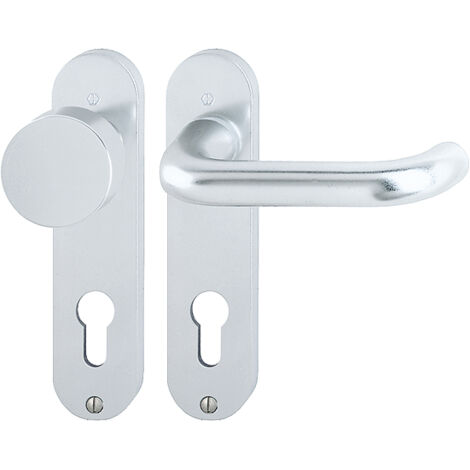 HOPPE® Wechselgarnitur mit Kurzschild Paris 58/300K/138L, Aluminium, 3418111