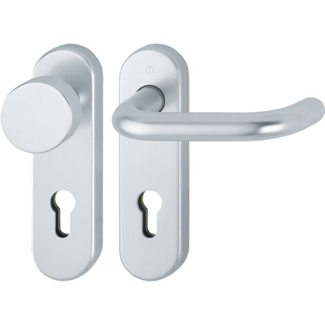 HOPPE® Wechselgarnitur mit Kurzschild Paris 58/353KH/138, Aluminium, 10725232