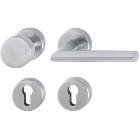 HOPPE® Wechselgarnitur mit Rosetten Stockholm E58/42H/42HKVS/1140, Edelstahl, 10720642