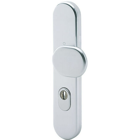 HOPPE ZT-Knopf a.SI-Langs., 86G/3332ZA m.ZA, PZ E72, F1 eloxiert