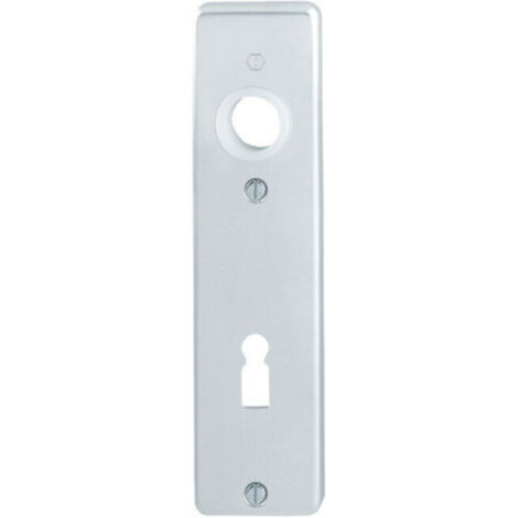 HOPPE ZT-Kurzschild London 202KP BB gelocht, E72 Aluminium naturfarbig elox.