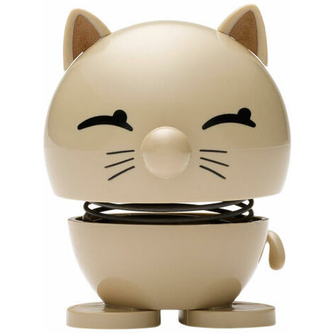 Hoptimist Small Cat, Wackelfigur, Wackel Figur, Dekoidee, Dekoration,  Kunststoff, Latte, H 7 cm, 26130
