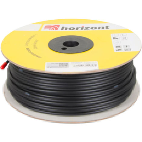Horizont – Câble d'alimentation haute tension 100 m – Fil de fer galvanisé Ø 1,6 mm – Double isolation pour installations aériennes et souterraines