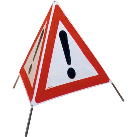 Warnzeichen Warnung vor einer Gefahrenstelle 200mm aus selbstklebendem PVC 