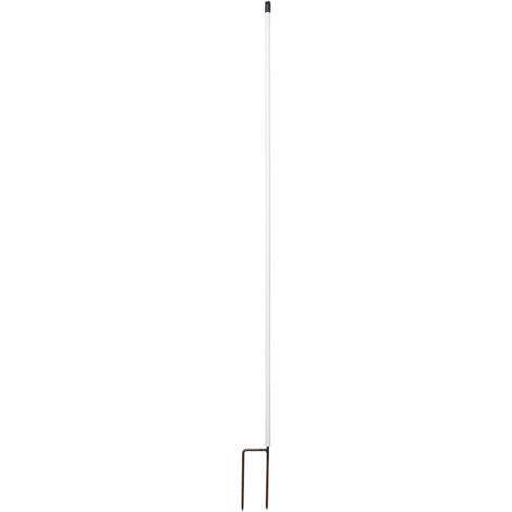 Horizont – Piquet double pointe 1.20 m – Diamètre 15 mm pour renforcement de clôture – Piquet pour filet électrique – Résistance accrue
