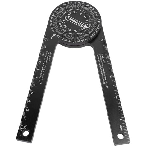 Horizontal Angle Gauge 360 Degree Cutting Locator Aluminum Alloy Angle Finder Measuring Tool for Woodworking