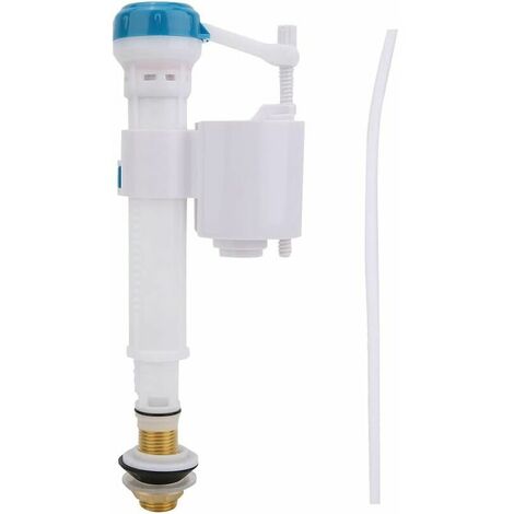 Horizontal float valve，Reversible float valve for WC supply，Toilet Flush Valves Push Button Fill Valve Dual Flush Siphon Bathroom Blue and White G1/2 for Bathroom Hotel Apartment（G1/2）
