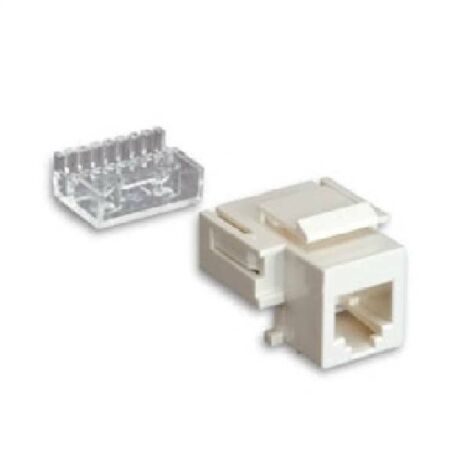 Horizontal presa 6/6c rj12 ct.3 color blanco 23708