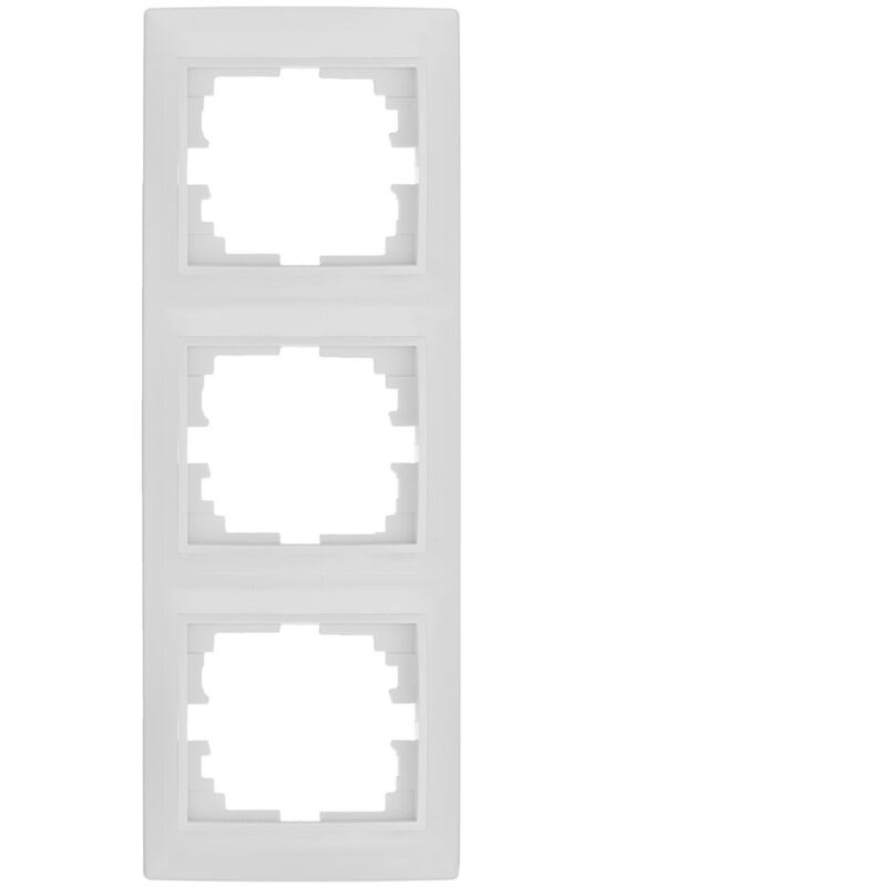 Vertikalrahmen für 3 Elemente weiß 81x225x10mm E3/42948 Platte