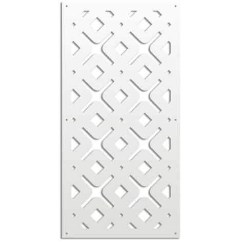 HORIZONTE - Pannello in PVC traforato - Parasole - Misura: 47x94 cm - Colore: bianco