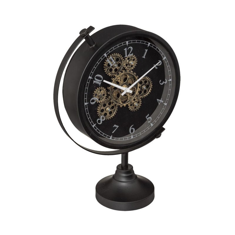 Horloge à Poser Vintage 'Luxe' 40cm Noir