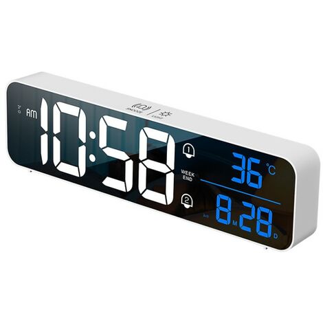 Horloge Alarme multifonctionnelle de musique électronique LED